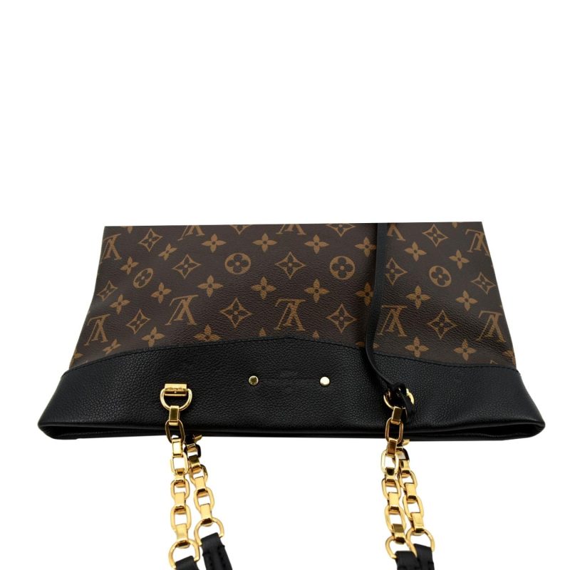 LOUIS VUITTON Pallas Chain Monogram Canvas Shopper Tote Bag Brown - Image 4