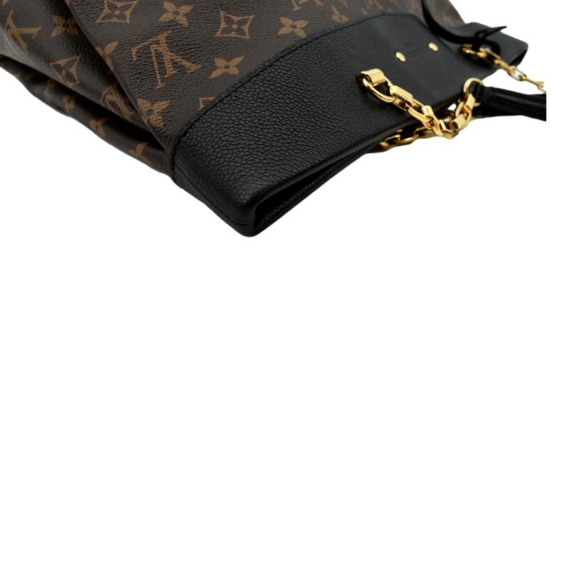 LOUIS VUITTON Pallas Chain Monogram Canvas Shopper Tote Bag Brown - Image 6