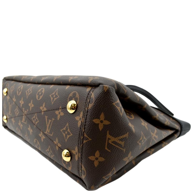 LOUIS VUITTON Pallas Chain Monogram Canvas Shopper Tote Bag Brown - Image 9