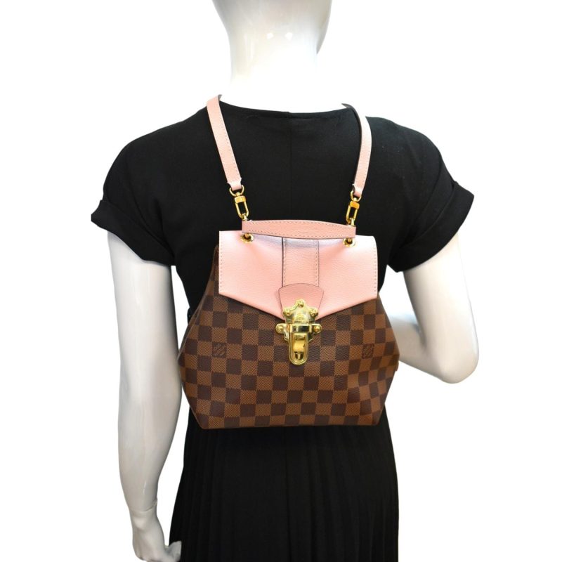 LOUIS VUITTON Clapton Damier Ebene Crossbody Bag Magnolia - Image 2
