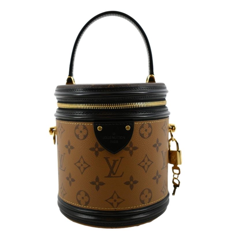 Louis Vuitton Canvas & Leather Chain Shoulder Bag