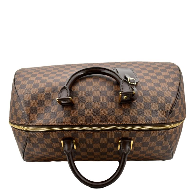 LOUIS VUITTON Ribera GM Damier Ebene Satchel Bag Brown - Image 3