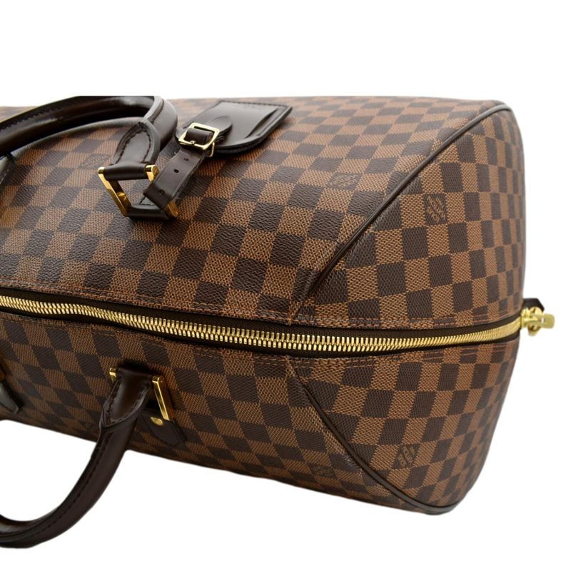 LOUIS VUITTON Ribera GM Damier Ebene Satchel Bag Brown - Image 4
