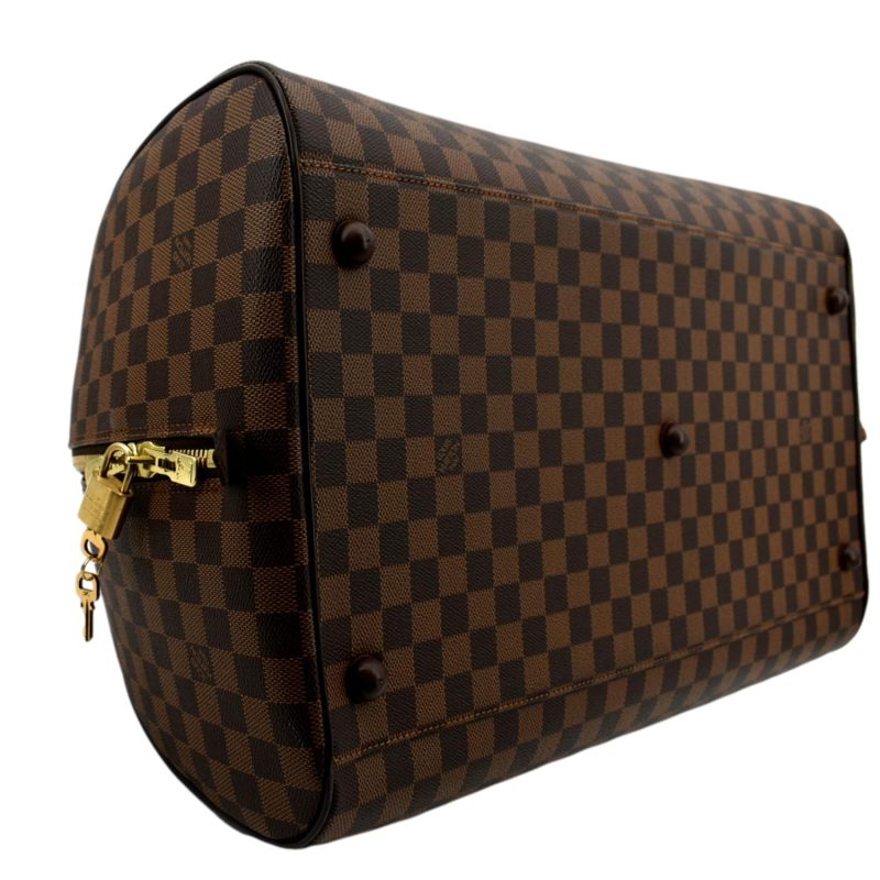 LOUIS VUITTON Ribera GM Damier Ebene Satchel Bag Brown - Image 7