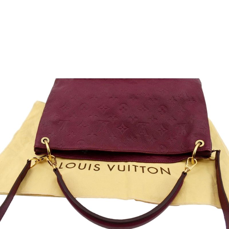 LOUIS VUITTON Metis Hobo Monogram Empreinte Shoulder Bag Maroon - Image 3