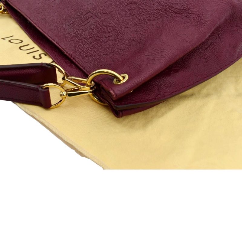 LOUIS VUITTON Metis Hobo Monogram Empreinte Shoulder Bag Maroon - Image 4