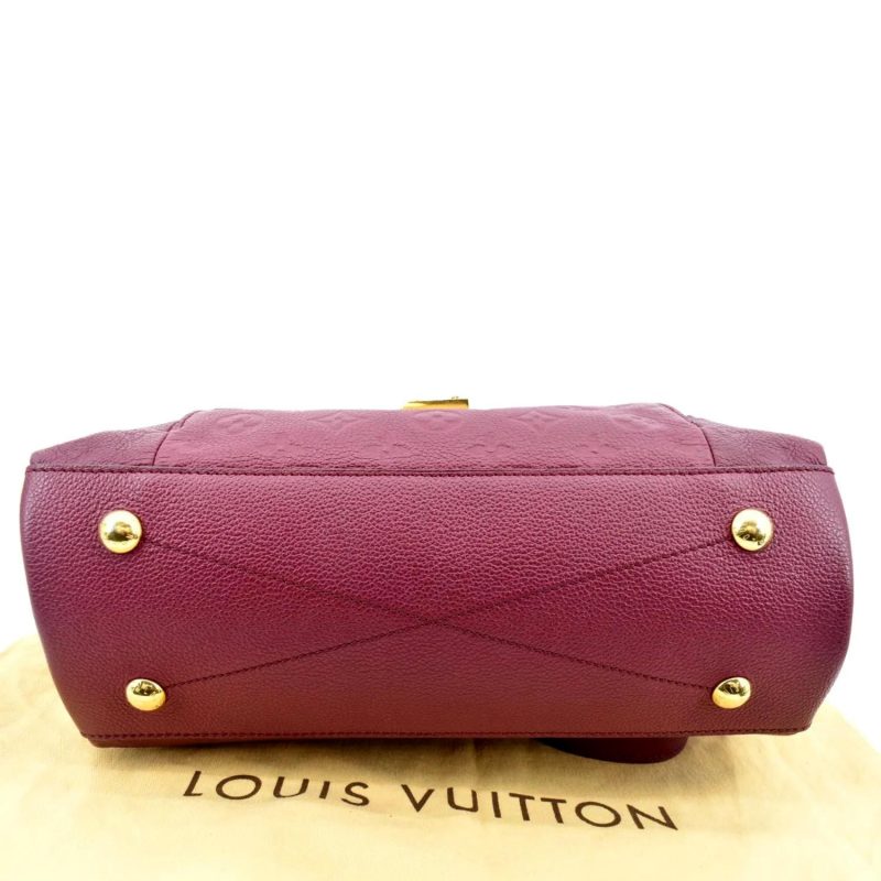 LOUIS VUITTON Metis Hobo Monogram Empreinte Shoulder Bag Maroon - Image 8