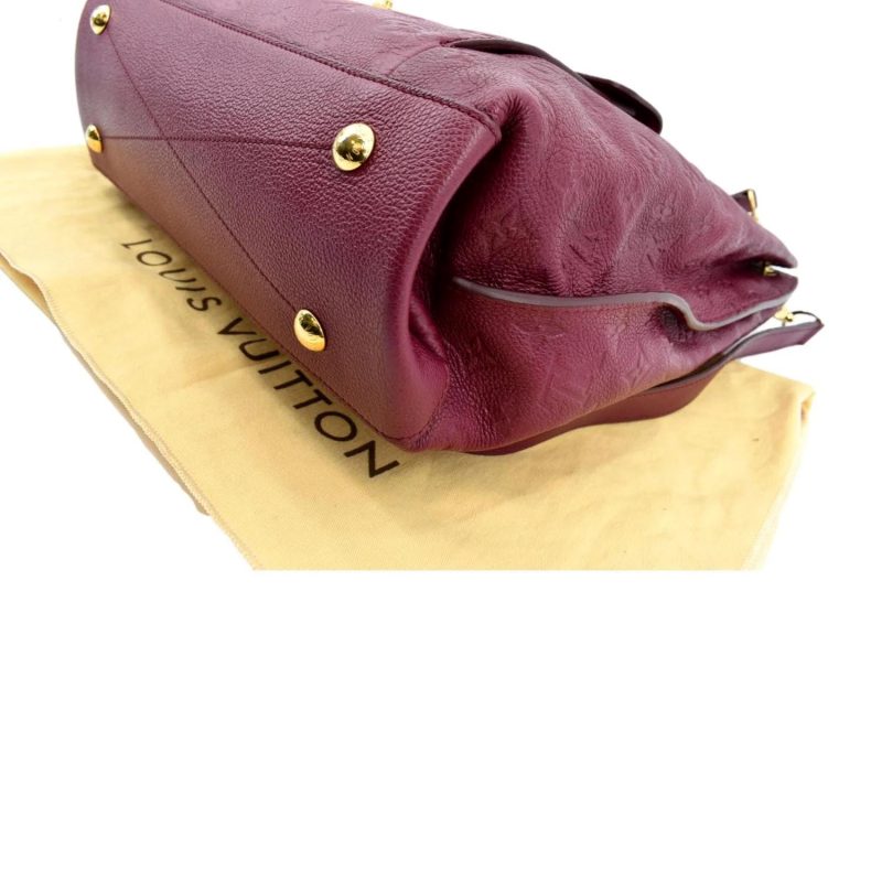 LOUIS VUITTON Metis Hobo Monogram Empreinte Shoulder Bag Maroon - Image 6