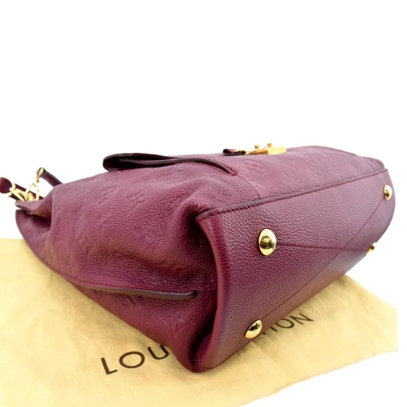 LOUIS VUITTON Metis Hobo Monogram Empreinte Shoulder Bag Maroon - Image 7