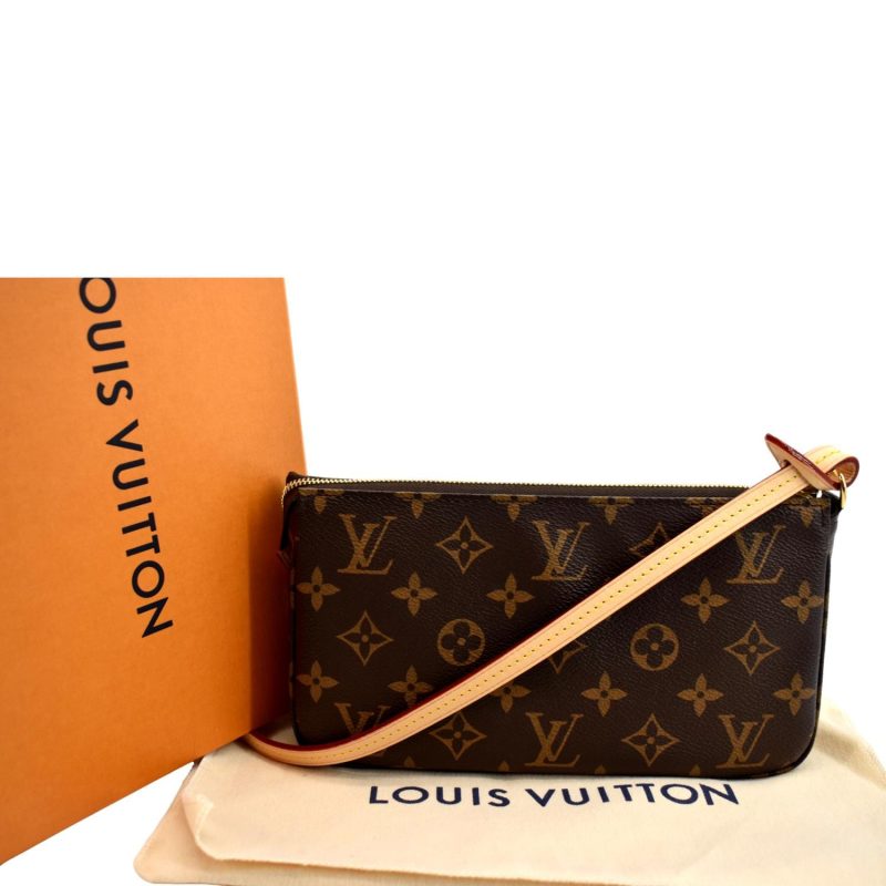 LOUIS VUITTON Pochette Accessoires Monogram Canvas Pouch Bag Brown - Image 2