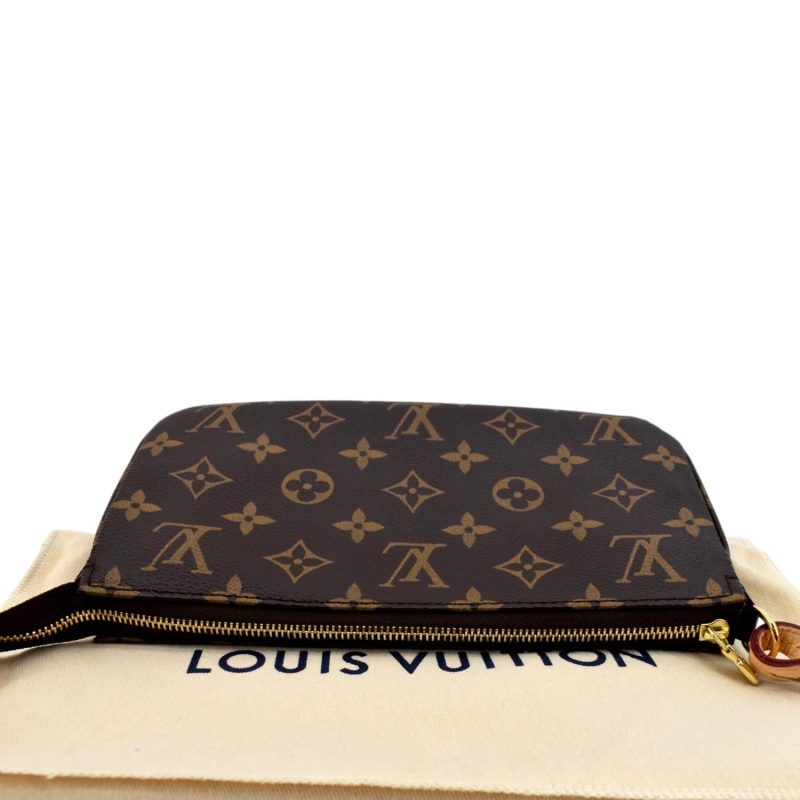 LOUIS VUITTON Pochette Accessoires Monogram Canvas Pouch Bag Brown - Image 4