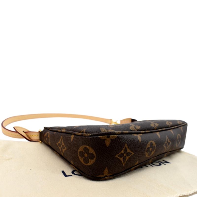LOUIS VUITTON Pochette Accessoires Monogram Canvas Pouch Bag Brown - Image 7