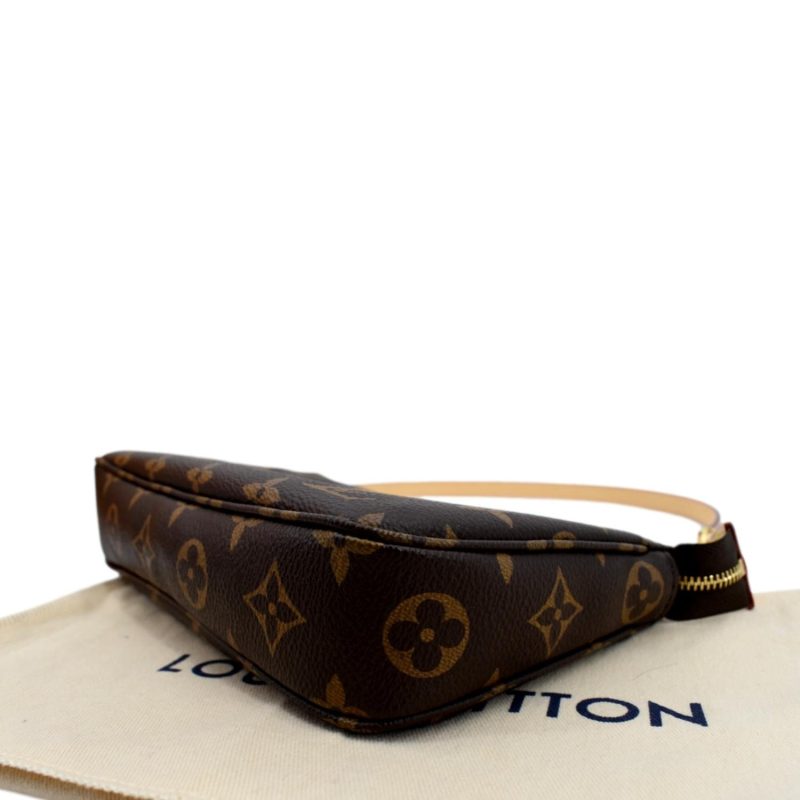 LOUIS VUITTON Pochette Accessoires Monogram Canvas Pouch Bag Brown - Image 8