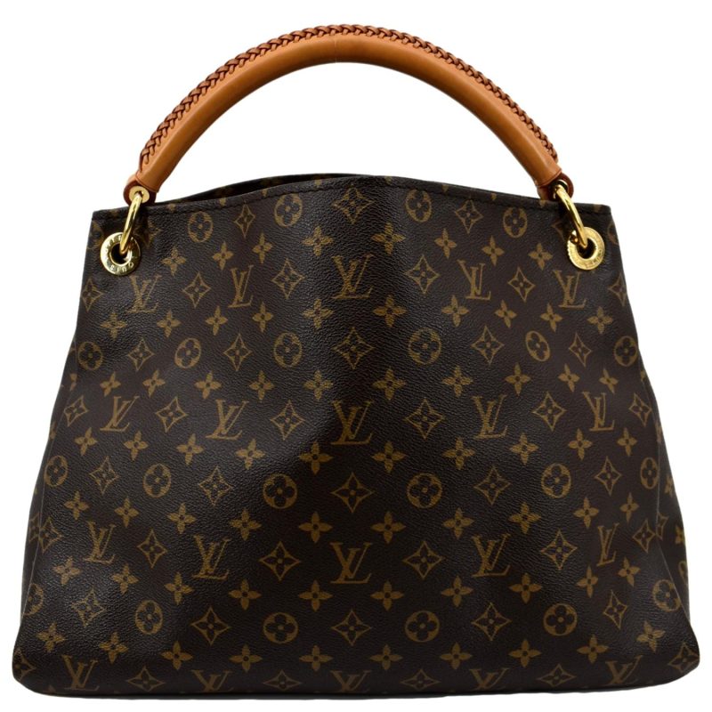 LOUIS VUITTON Artsy MM Monogram Canvas Hobo Bag Brown - Image 3