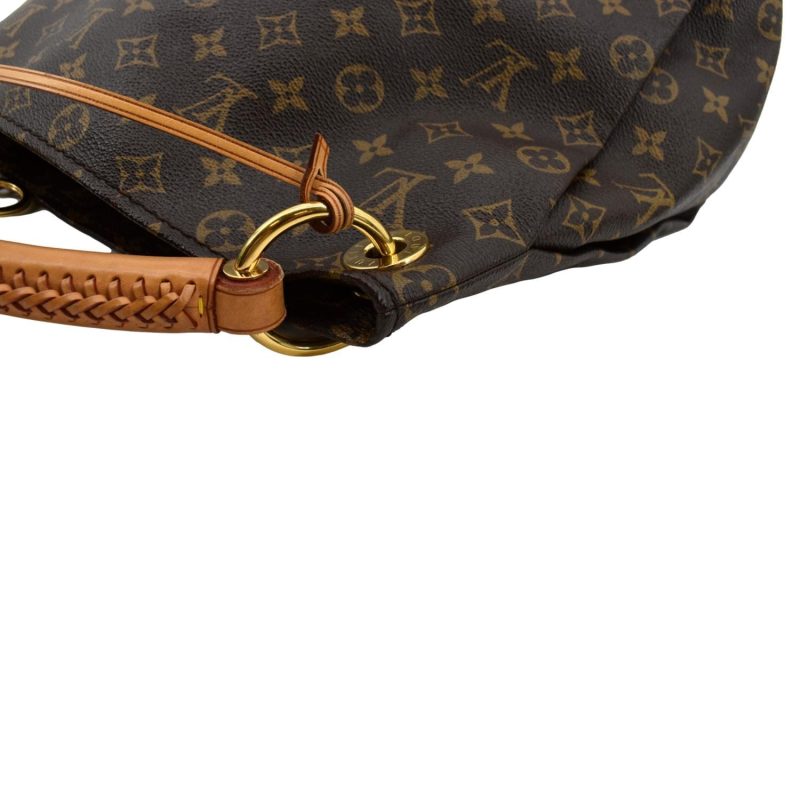 LOUIS VUITTON Artsy MM Monogram Canvas Hobo Bag Brown - Image 6