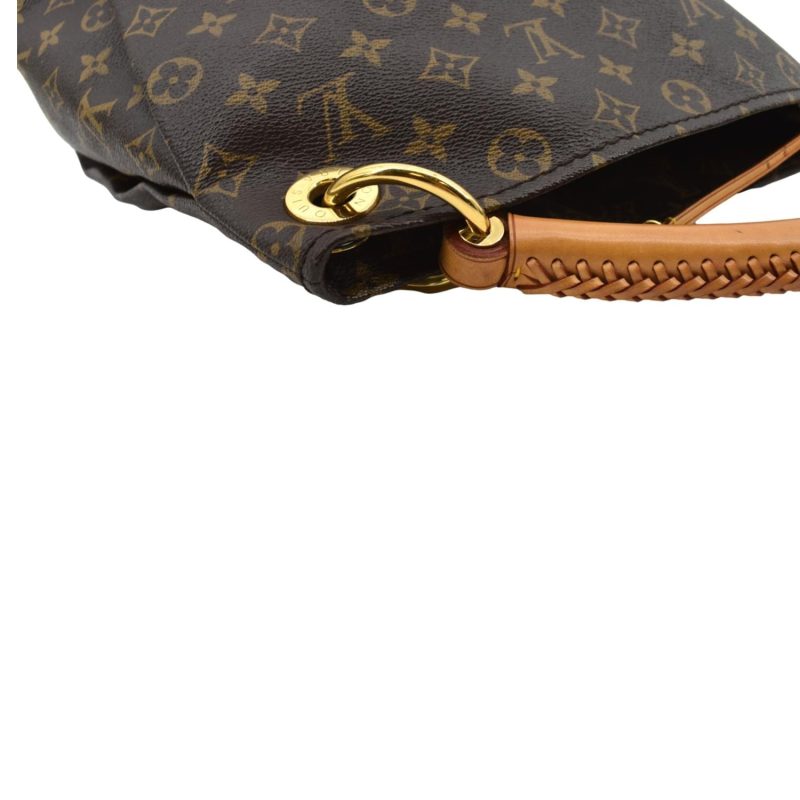 LOUIS VUITTON Artsy MM Monogram Canvas Hobo Bag Brown - Image 5
