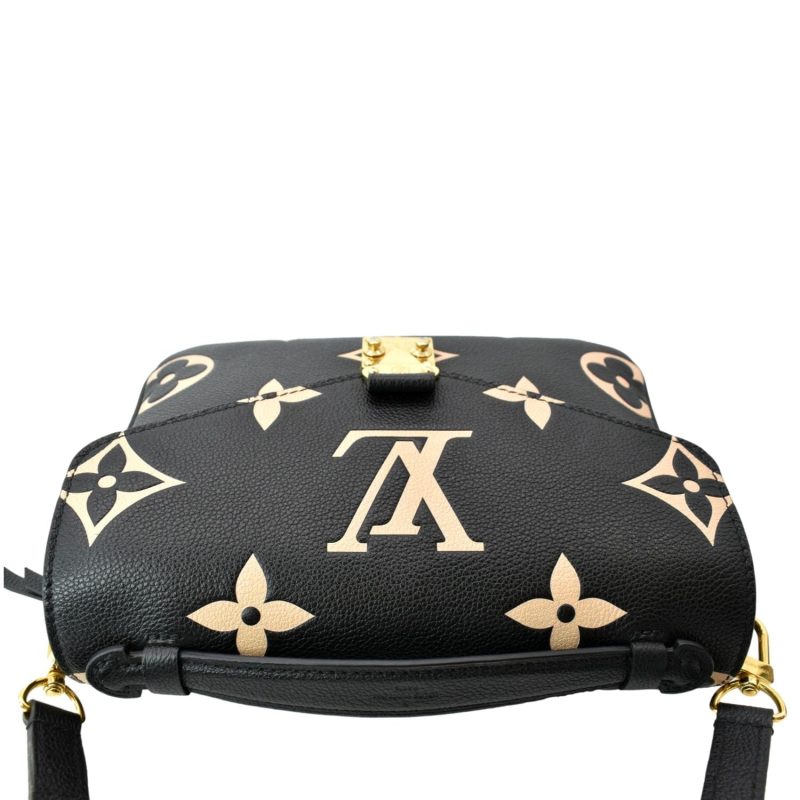 LOUIS VUITTON Metis Pochette Bicolor Empreinte Leather Crossbody Bag Black - Image 5