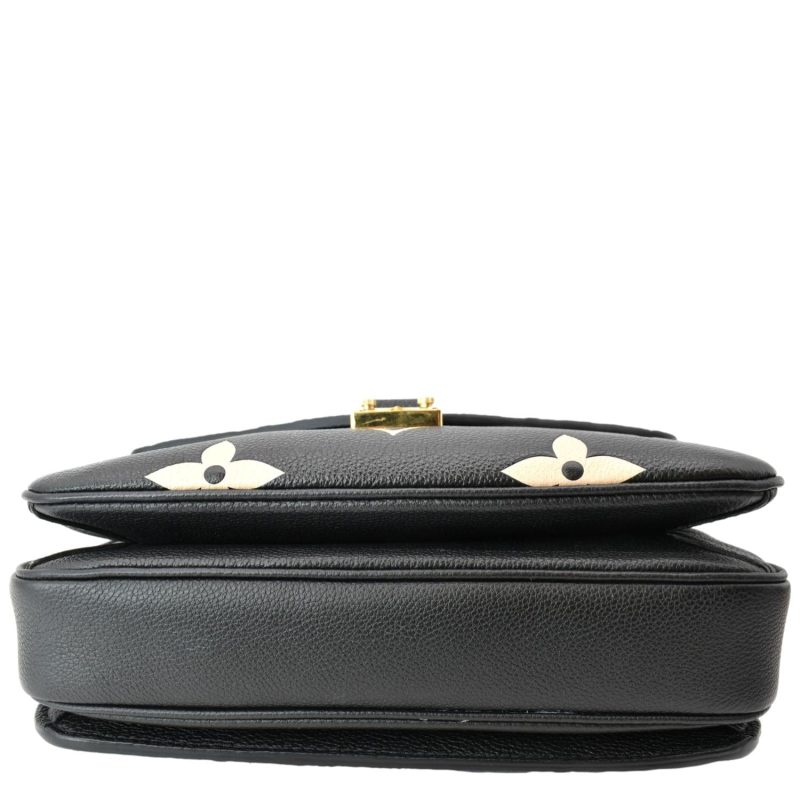 LOUIS VUITTON Metis Pochette Bicolor Empreinte Leather Crossbody Bag Black - Image 9