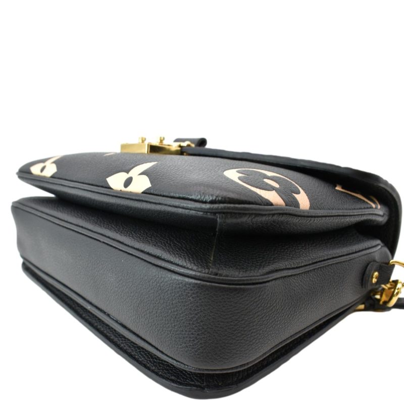 LOUIS VUITTON Metis Pochette Bicolor Empreinte Leather Crossbody Bag Black - Image 7