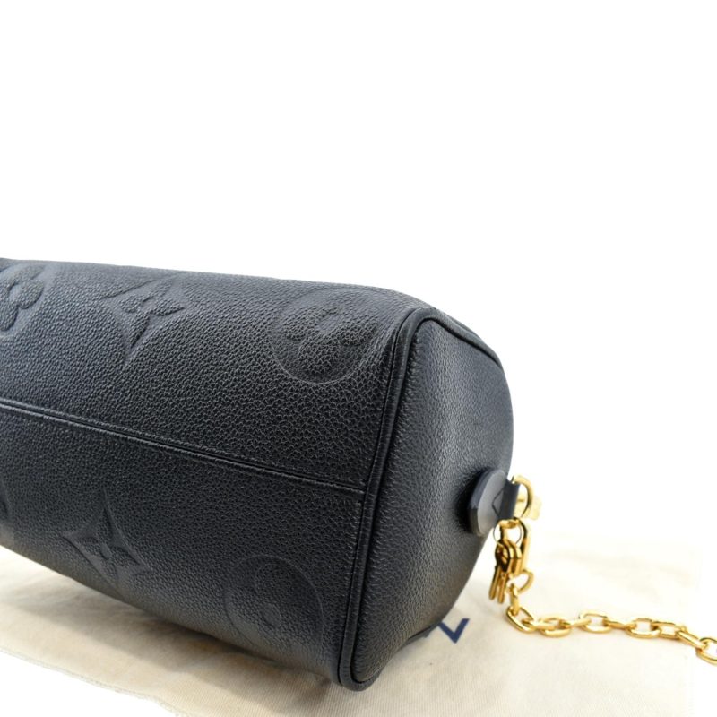 LOUIS VUITTON Giant Speedy 20 Bandouliere Empreinte  Shoulder Bag Black - Image 6