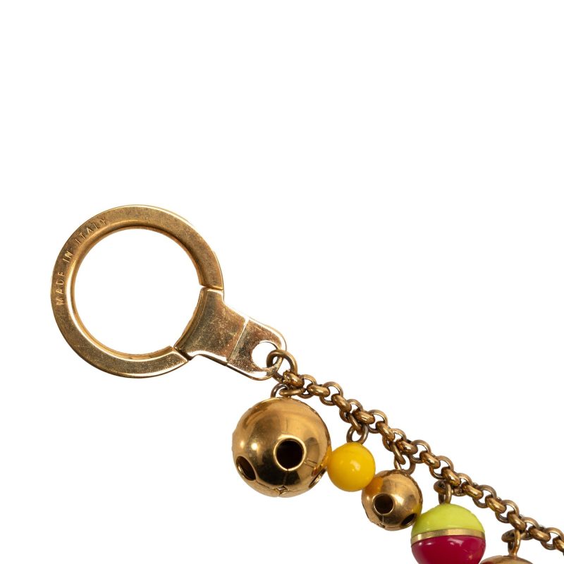 Gold Louis Vuitton Rhinestone 1001 Nuits Barette - Image 3