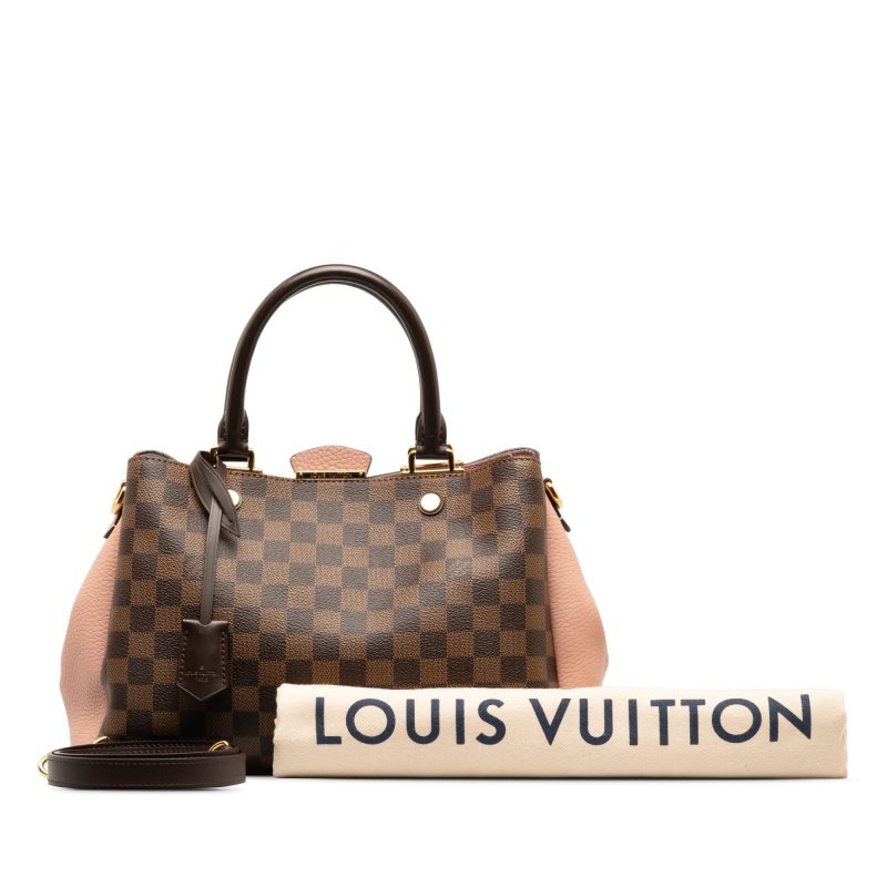 Brown Louis Vuitton Damier Ebene Business Card Holder - Image 11