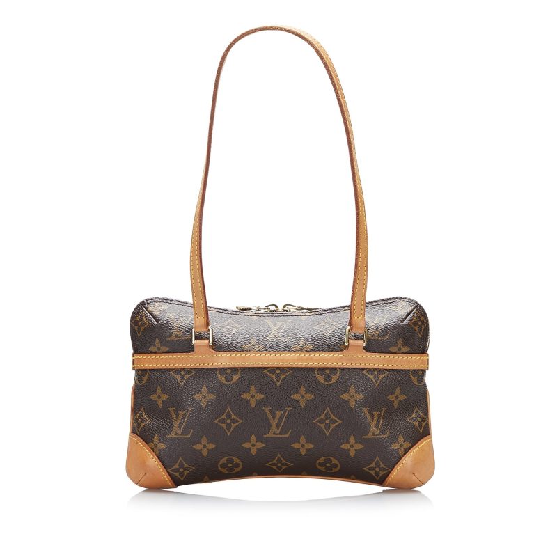 LOUIS VUITTON Coussin PM Monogram Embossed Shoulder Bag Black