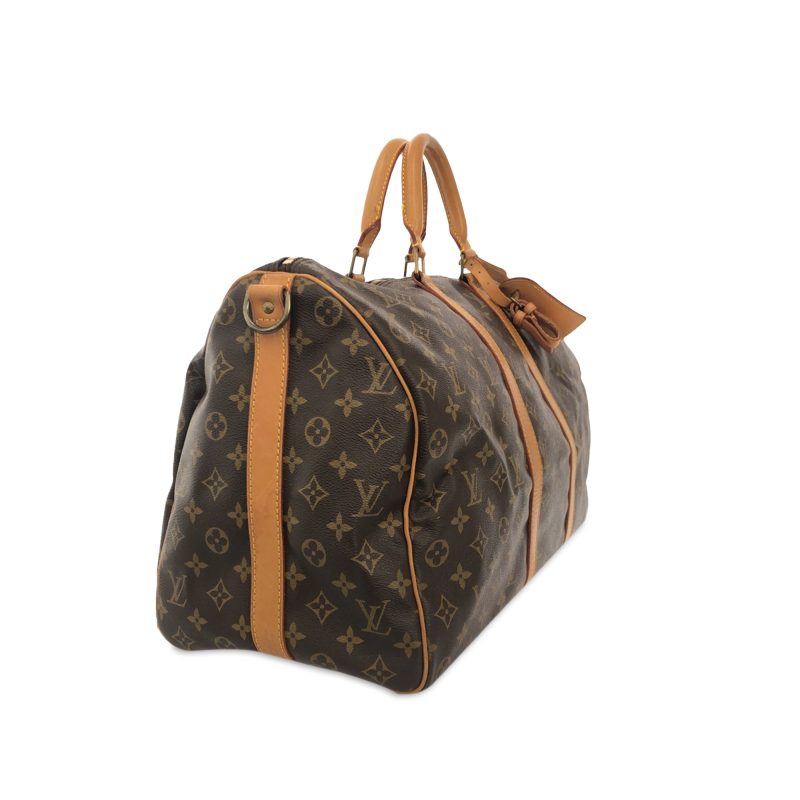 Brown Louis Vuitton Monogram Keepall 50 Travel Bag - Image 2