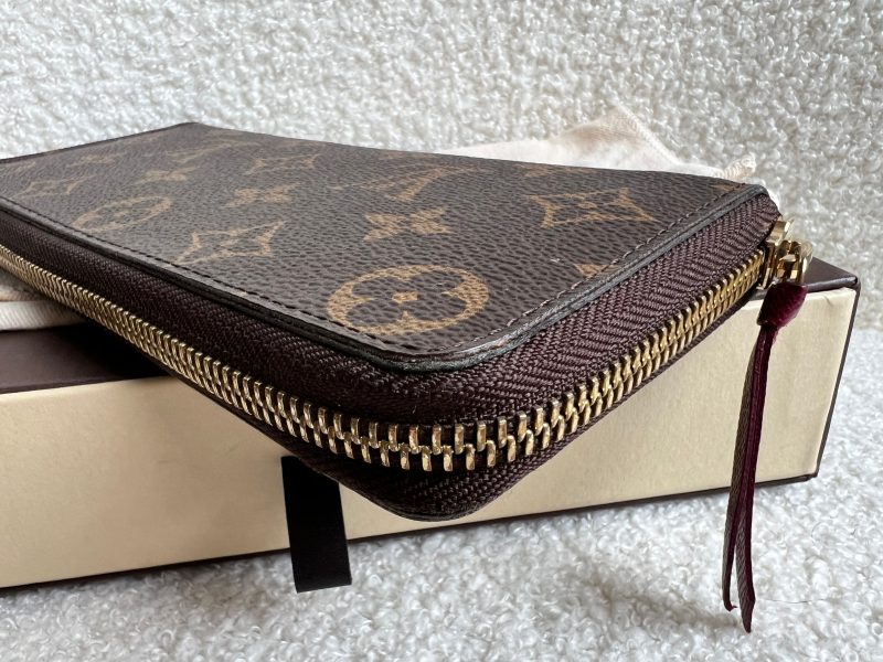 Louis Vuitton Clemence Wallet in Damier Ebene - Image 8
