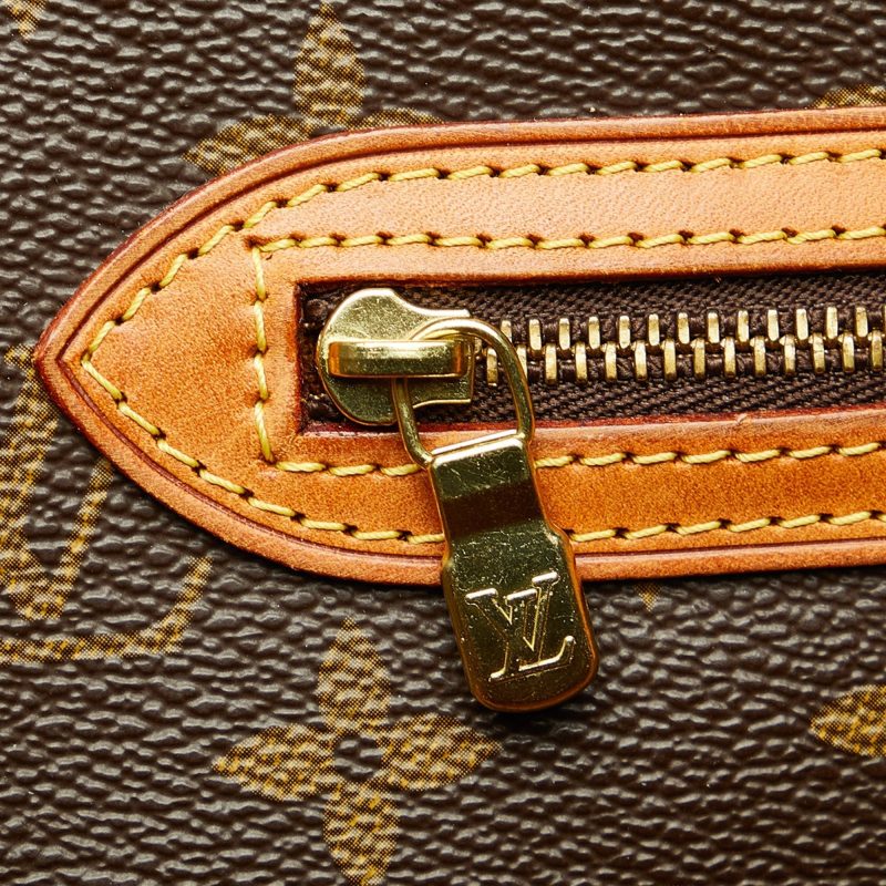 Brown Louis Vuitton Monogram Sac Shopping Tote Bag - Image 8