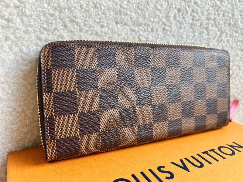 Louis Vuitton Clemence Wallet in Damier Ebene - Image 10