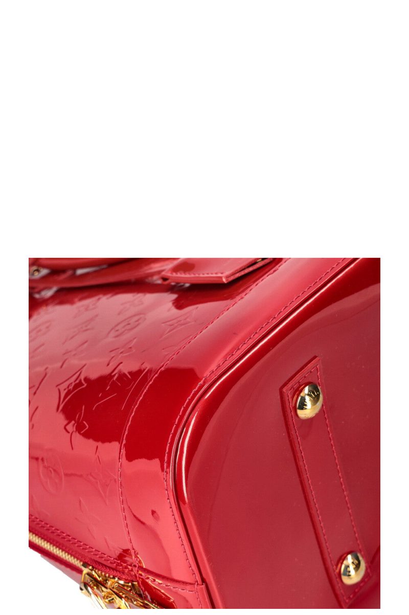 Louis Vuitton Alma Gold Vernis Patent Leather - Image 8
