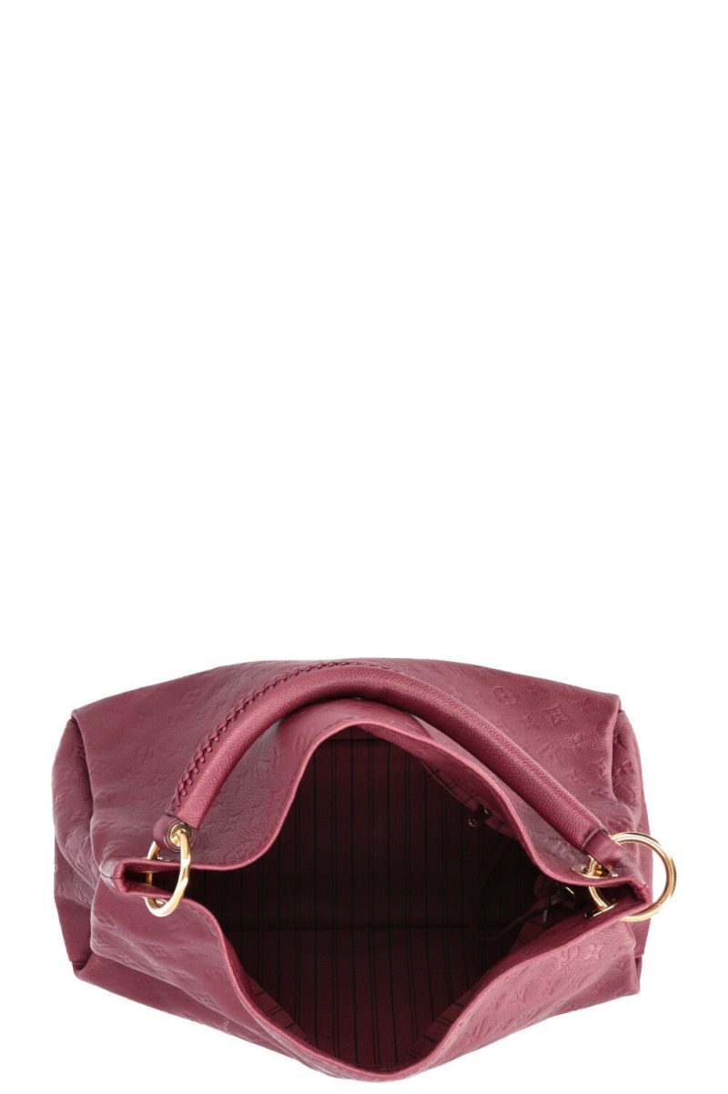 LOUIS VUITTON Artsy MM Empreinte Leather Hobo Bag Black - Image 11