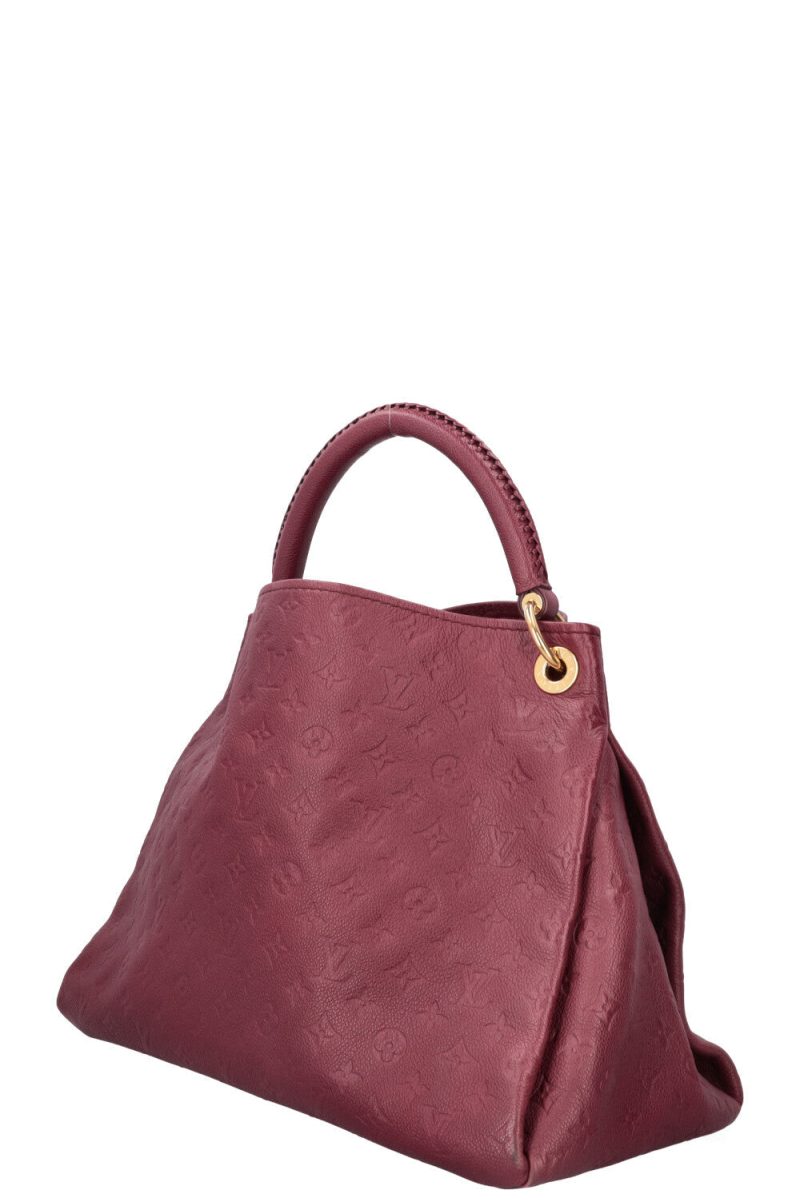 LOUIS VUITTON Artsy MM Empreinte Leather Hobo Bag Black - Image 3