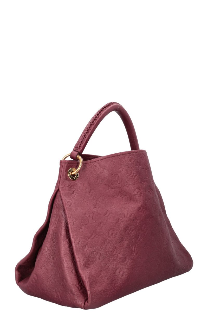 LOUIS VUITTON Artsy MM Empreinte Leather Hobo Bag Black - Image 6