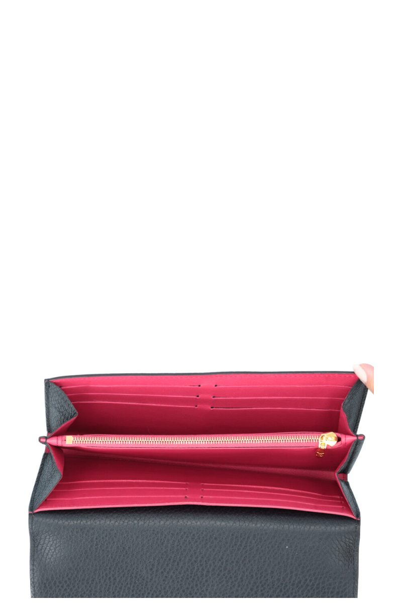 LOUIS VUITTON Capucines Wallet Leather Black Pink - Image 5