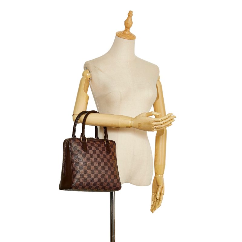 LOUIS VUITTON Brera Red N51150 Damier Ebene Canvas - Image 8