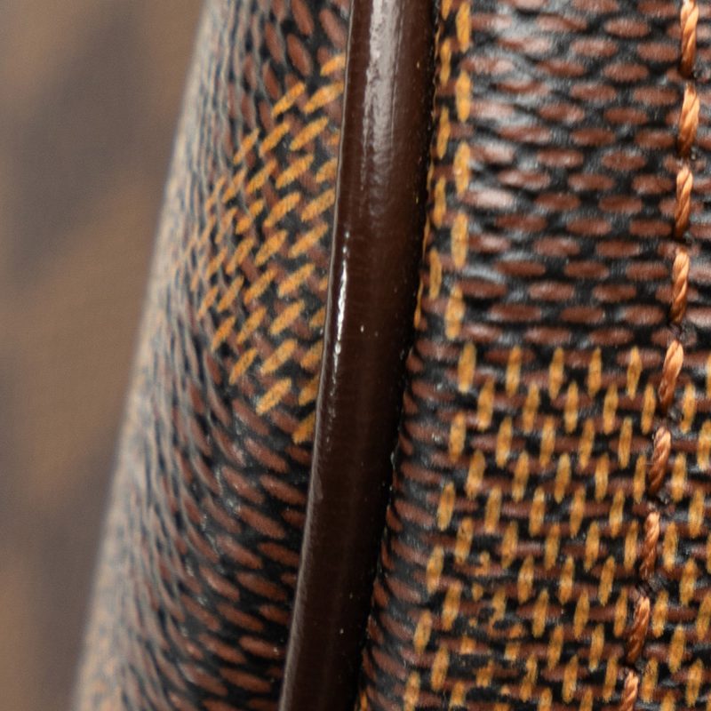 Brown Louis Vuitton Damier Ebene Riverside Satchel - Image 11