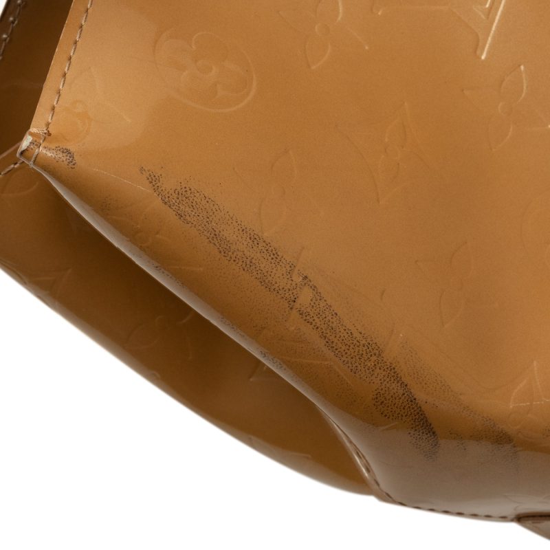 Brown Louis Vuitton Monogram Vernis Reade PM Handbag - Image 10