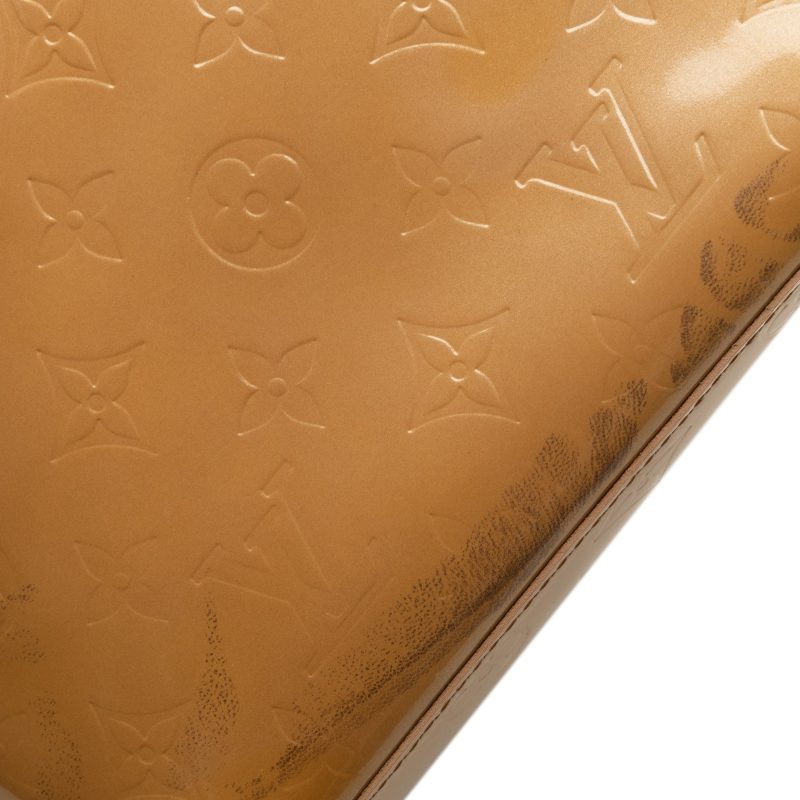 Brown Louis Vuitton Monogram Vernis Reade PM Handbag - Image 11