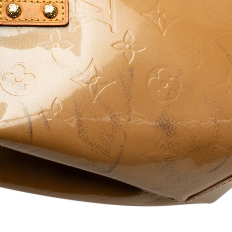 Brown Louis Vuitton Monogram Vernis Reade PM Handbag - Image 12