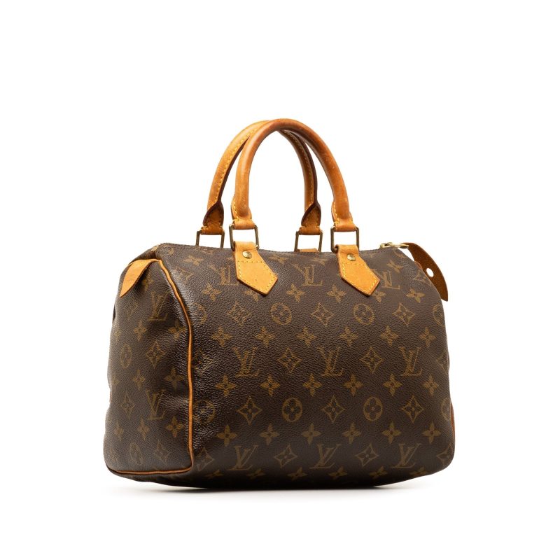 Brown Louis Vuitton Monogram Speedy 25 Boston Bag - Image 2