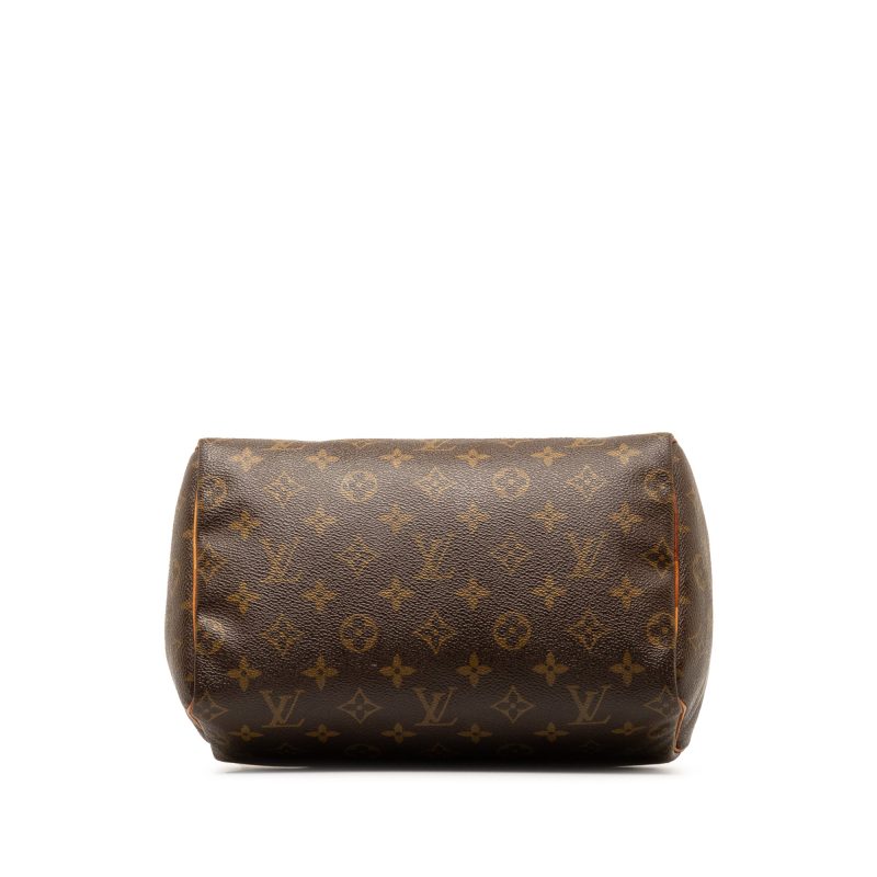 Brown Louis Vuitton Monogram Speedy 25 Boston Bag - Image 4
