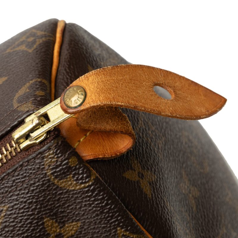 Brown Louis Vuitton Monogram Speedy 25 Boston Bag - Image 9