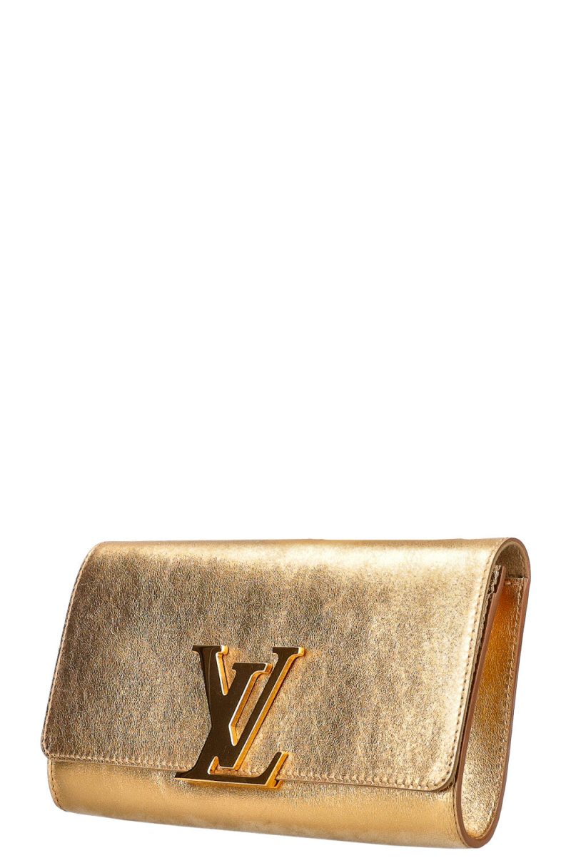 LOUIS VUITTON Louise Clutch Gold - Image 5