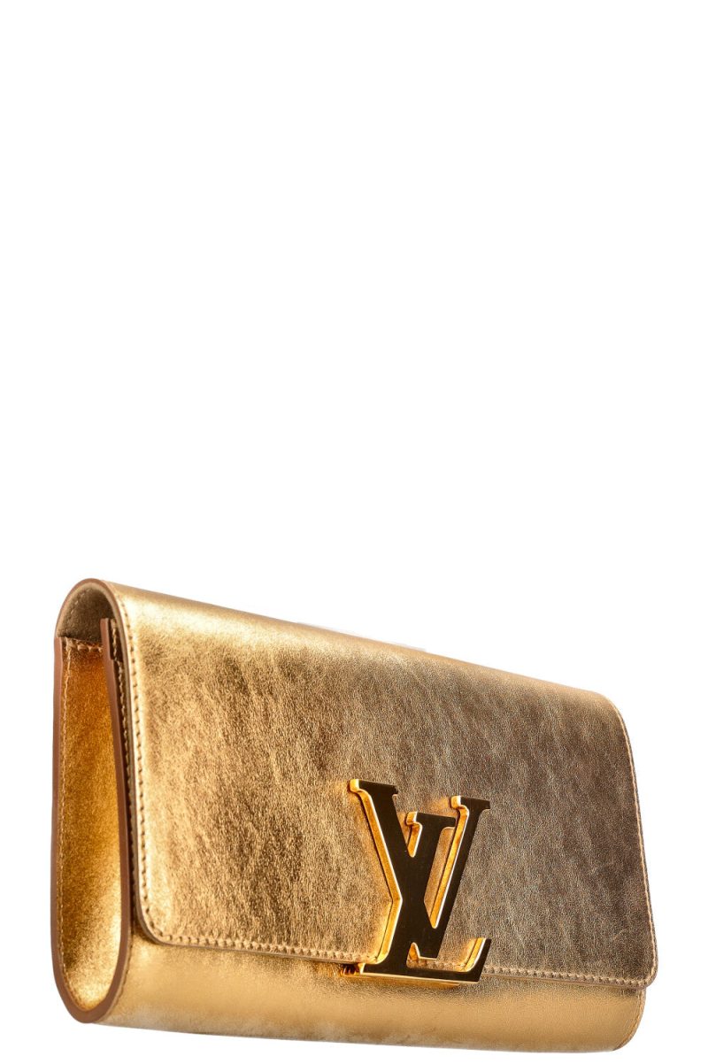LOUIS VUITTON Louise Clutch Gold - Image 2