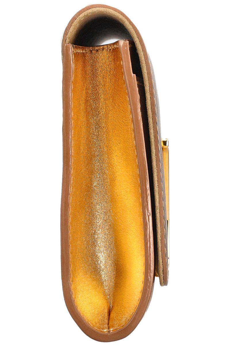 LOUIS VUITTON Louise Clutch Gold - Image 4