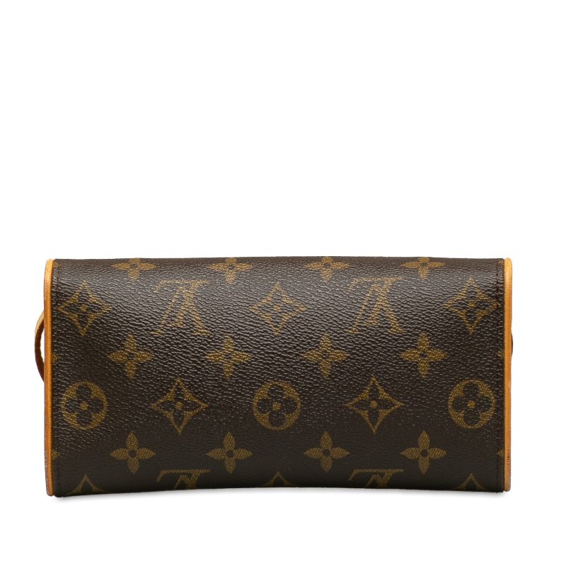 Brown Louis Vuitton Monogram Pochette Twin PM Crossbody Bag - Image 3
