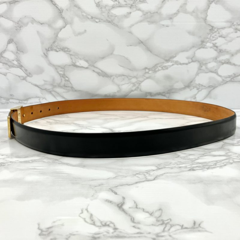 Louis Vuitton Belt 35MM Sanctuary Slender M9906 Damier Amphini 85/34 Black/SV G Fashion DressBeautiful Preservation Bag Box - Image 3
