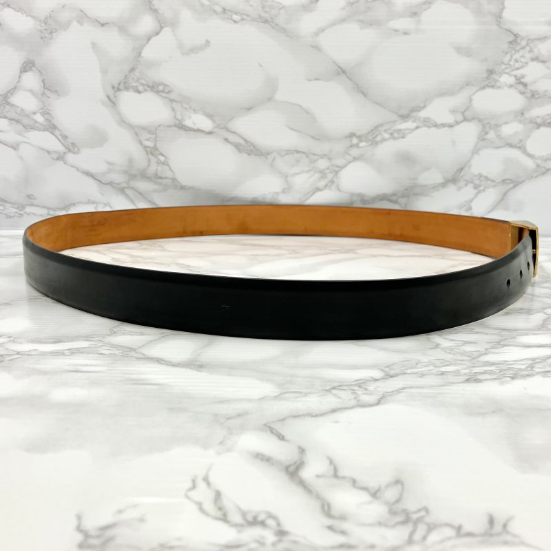 Louis Vuitton Belt 35MM Sanctuary Slender M9906 Damier Amphini 85/34 Black/SV G Fashion DressBeautiful Preservation Bag Box - Image 5